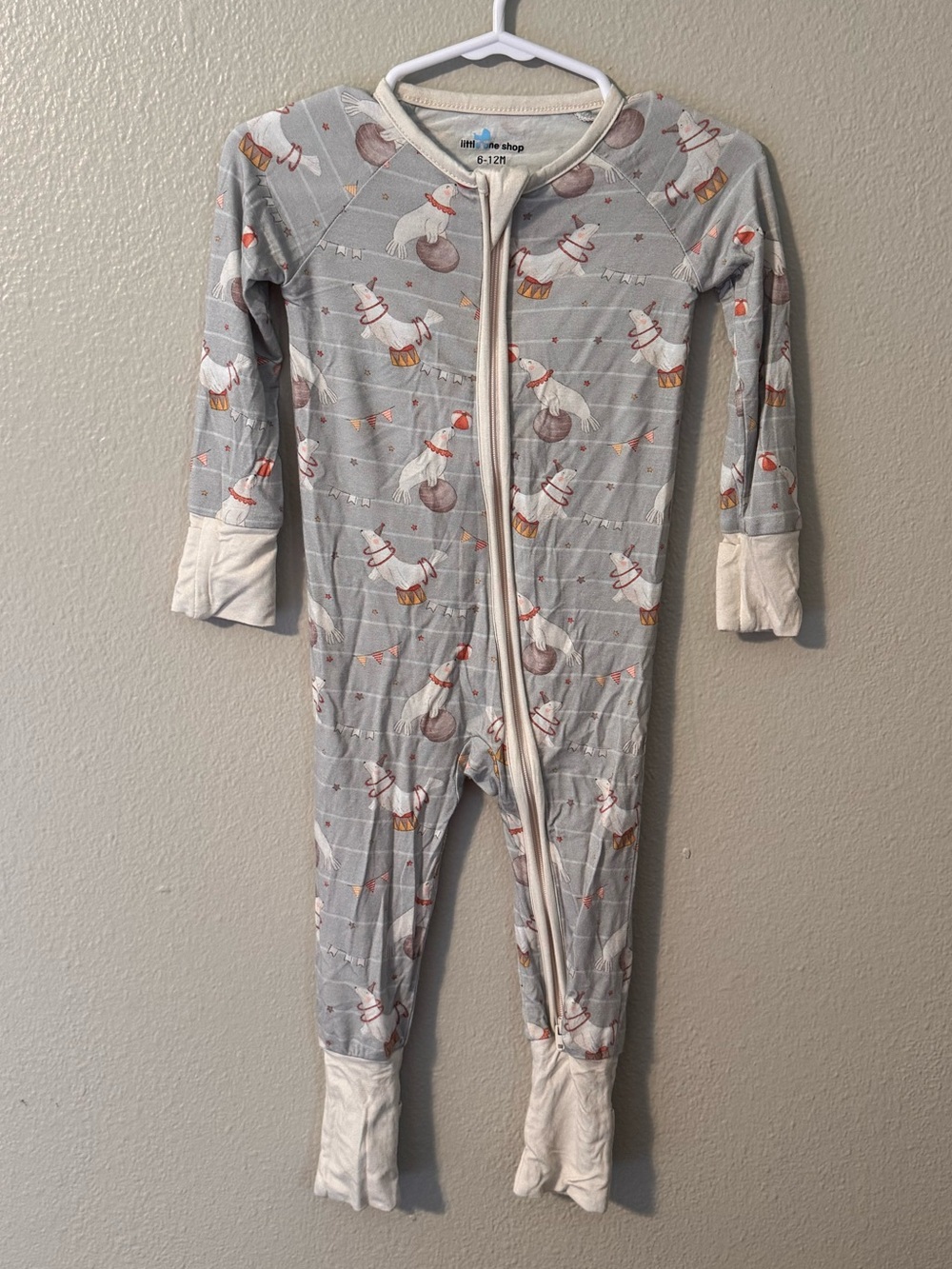 Little One Shop Size 6-12M Bamboo Circus Sleeper-NWOT